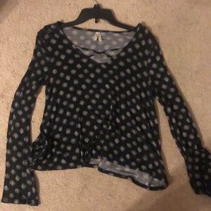 Fancy criss cross top